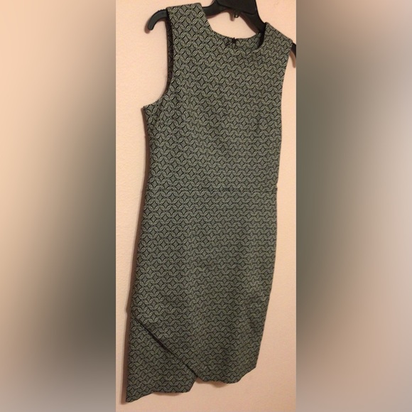 Margaret M Black/Gray Diamond Textured Sleeveless Dress Size Medium - Picture 3 of 6